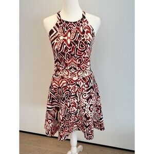 Aqua Brand Printed Skater Dress M. Worn Once!